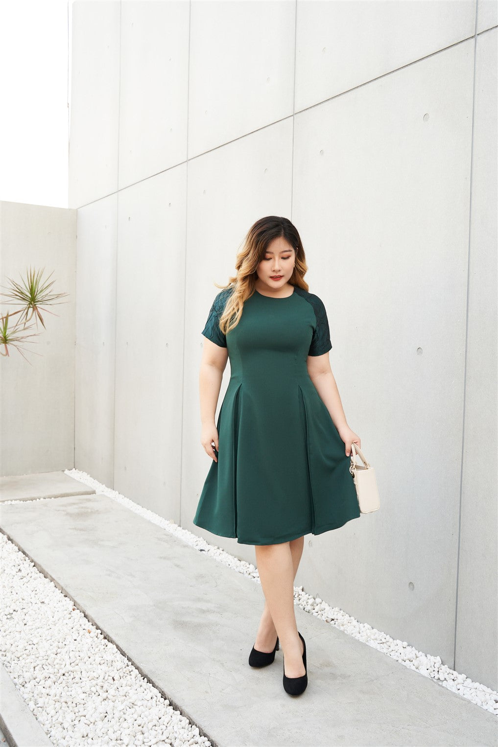 Temperance Cocktail Dress in Emerald ...